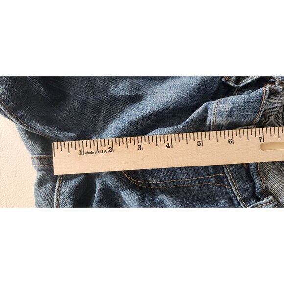 Old Navy Jeans Womens The Diva Size 4 Low-Rise Straight Leg Blue Cotton Blend - Picture 7 of 11